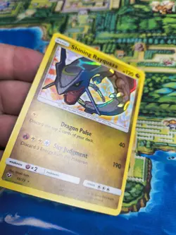 Shining Rayquaza 56/73 Pokemon Shining Legends Rare Shining Near Mint 2017 - Image 2