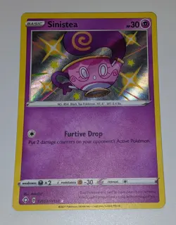 Pokemon - Sinistea - SV052/SV122 - Shining Fates Shiny Vault - Holo NM - Image 1