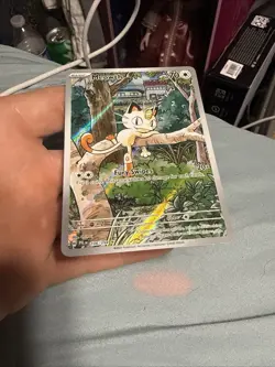 Pokemon Meowth 106/094 Me02: Phantasmal Flames Illustration Rare Holo 70 HP - Image 4