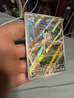 Pokemon Meowth 106/094 Me02: Phantasmal Flames Illustration Rare Holo 70 HP - Image 5