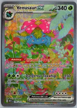 POKEMON - SCARLET AND VIOLET 151 - VENUSAUR EX SPECIAL ILLUSTRATION RARE 198/165 - Image 1
