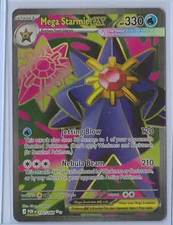 Pokemon Perfect Order Mega Starmie ex 102/088 Ultra Rare NM English - Image 1