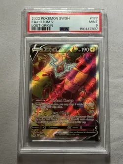 Pokemon Rotom V Full Art Ultra Rare Holo Swsh11 Lost Origin 177/196 PSA 9 - Image 3