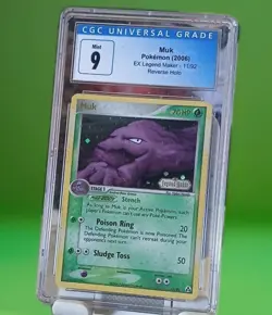 CGC 9 Muk Reverse Holo 11/92 EX Legend Maker 2006 Pokemon TCG English - Image 1