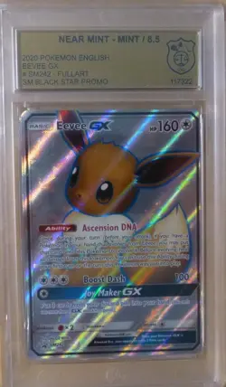CCG 2 Pokemon Eevee GX Full Art Promo SM242 GSG 8.5 - Image 1