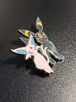 Pokemon Prismatic Evolutions Premium Figure Collection Espeon & Umbreon Pin Only - Image 2