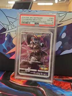 Pokemon Armored Mewtwo Strikes Back Evolution JPN Full Art Promo 365/SM-P PSA 6 - Image 2
