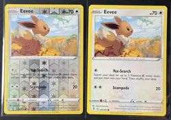 Eevee #125/203 (Reverse Holo & Normal) - Pokemon SWSH07: Evolving Skies- NM - Image 1
