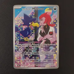 Pokemon TCG Team Rockets Murkrow 200/182 Destined Rivals Holo NM - Image 1