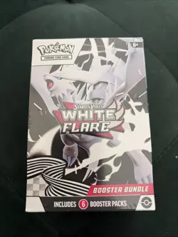Pokemon TCG Scarlet & Violet White Flare Booster Bundle 6 Packs Factory Sealed - Image 1