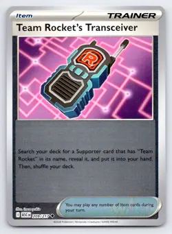 Pokemon Team Rocket's Transceiver Ascended Heroes ASC UC REVERSE HOLO 209/217 NM - Image 1