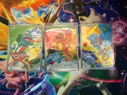 Pokemon First Partner Illustration Collection Series 1 Kanto Gen 1 Starters Set - Image 1