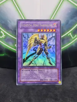 Yugioh Elemental Hero Darkbright TAEV-EN042 Ultra Rare 1st Edition LP - Image 1