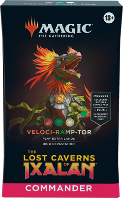 Lost Caverns of Ixalan Commander Veloci-Ramp-Tor ENGLISH Factory SEALED MAGIC - Image 1