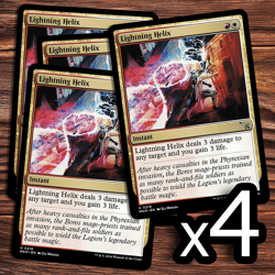 4x Lightning Helix - NM - Karlov Manor - Magic the Gathering - Image 1
