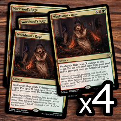 4x Worldsoul's Rage - NM - Karlov Manor - Magic the Gathering - Image 1