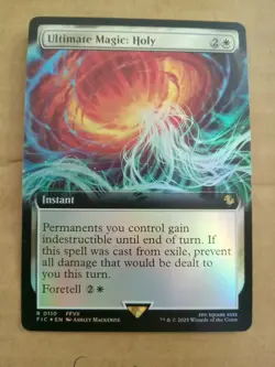 Ultimate Magic Holy (Extended Art) Commander Final Fantasy Foil MINT PACK FRESH - Image 1