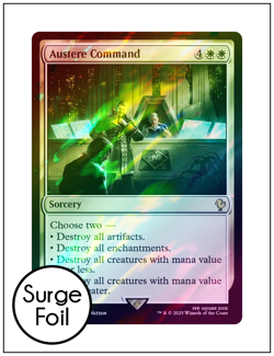 1x Austere Command, Surge Foil, Final Fantasy, Magic MTG NM - Image 1