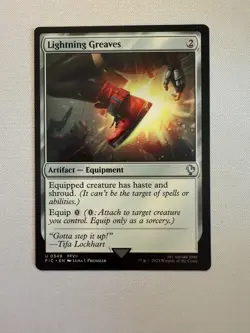 Lightning Greaves - MTG Commander: FINAL FANTASY (FIC) #349 - Image 1