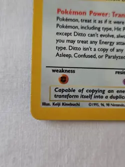 Ditto 3/62 Pokemon TCG Fossil Set Unlimited Holo Rare - (NM) - Image 5