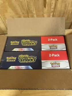 Pokemon Surging Sparks Elite Trainer Box/Booster Bundle Costco 2-Pack - Lot of 2 - Image 1