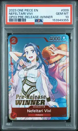 2023 ONE PIECE PROMOS #009 NEFELTARI VIVI PSA 10 - Image 1