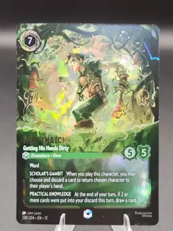Lorcana Wilds Unknown Milo Thatch Getting His Hands Dirty Enchanted 230/204 NM - Image 1