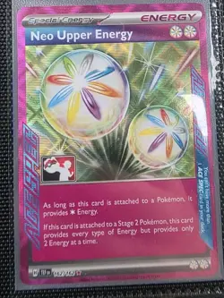 Pokemon Neo Upper Energy ACE SPE Holo TEF 162/162 PLAY! Stamp Prize Card - Image 1