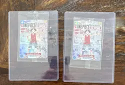 Bandai One Piece CCG US Voyage Monkey D. Luffy Holo Card Lot (2) OP03-010 - Image 1