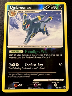 Umbreon 32/100 D&P Majestic Dawn Pokemon Card Reverse Holo Foil Rare MP - Image 1