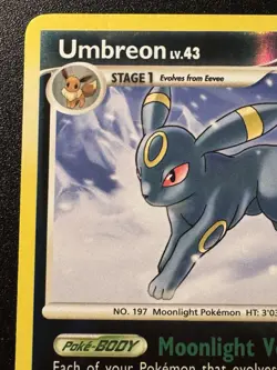 Umbreon 32/100 D&P Majestic Dawn Pokemon Card Reverse Holo Foil Rare MP - Image 3