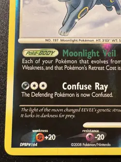 Umbreon 32/100 D&P Majestic Dawn Pokemon Card Reverse Holo Foil Rare MP - Image 5