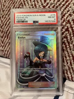 Pokemon 2019 Sun & Moon Team Up Evelyn Full Art Card 175/181 - Image 1
