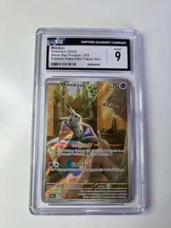 Mimikyu 075 Sv: Scarlet & Violet Promo Cards Holo CGC 9 - Image 1