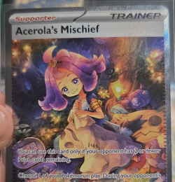 Pokemon Acerola's Mischief 183/132 Full Art Holo Trainer Rare Card - Image 1