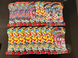 Lot Of 18 Pokemon Chaos Rising ME04 Sleeved Booster Pack New Factory Sealed - Image 1