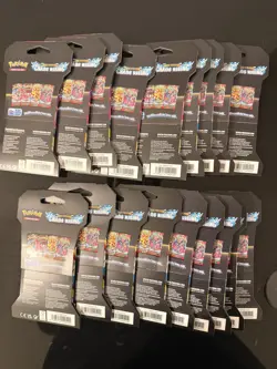 Lot Of 18 Pokemon Chaos Rising ME04 Sleeved Booster Pack New Factory Sealed - Image 2