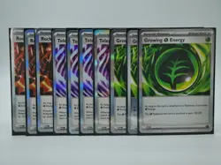 Pokemon TCG Special Energy Foil Card Lot - Rock, Tele, Growing Energy - Image 1