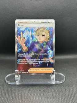 Pokemon TCG Briar Full Art Trainer Stellar Crown Ultra Rare Card 163/142 - Image 1