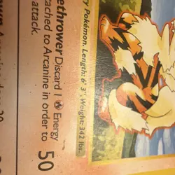 Wizards Pokemon TCG Arcanine 23/102 (1 shadowless), Growlithe 42/102 EN lot DMG - Image 5