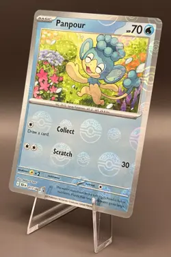 017/086 Panpour - SV Black Bolt - Pokeball Holo NM Pokemon - Image 1
