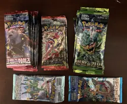 Pokemon TCG Korean Booster Pack Random Sets Lot of 40 Sealed Packs - Image 1