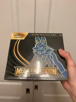 Pokemon TCG Mega Evolution Elite Trainer Box Lucario English Promo Booster - Image 1