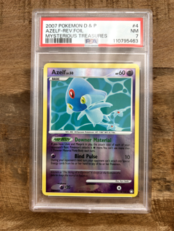 2007 Azelf Diamond & Pearl - Mysterious Treasures Reverse Foil PSA 7 - Image 1