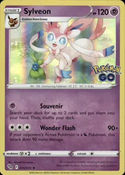 SYLVEON 035/078 POKEMON GO RARE HOLO POKEMON ATSUSHI FURUSAWA - Image 1