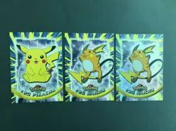 2000 Topps Pokemon CHROME Raichu #25, Pikachu & Raichu Non Holo-Perfect Corners! - Image 3