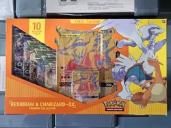 Pokemon Reshiram & Charizard GX Tag Team Premium Collection Box NEW SEALED - Image 1