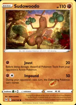Sudowoodo 094/196 Pokemon Lost Origin Common NM - Image 1