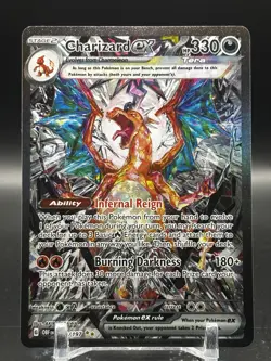 Pokemon TCG Charizard ex 223/197 SV03 Obsidian Flames SIR Tera Holo - Image 1