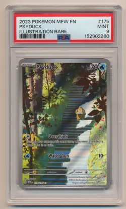 PSA 9 Pokemon 151 Special Illustration Rare Psyduck 175/165 MINT Condition! - Image 1